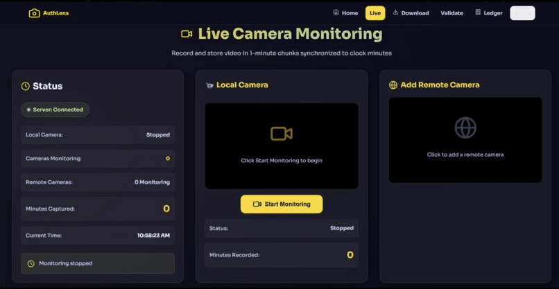 Screenshot of AuthLens