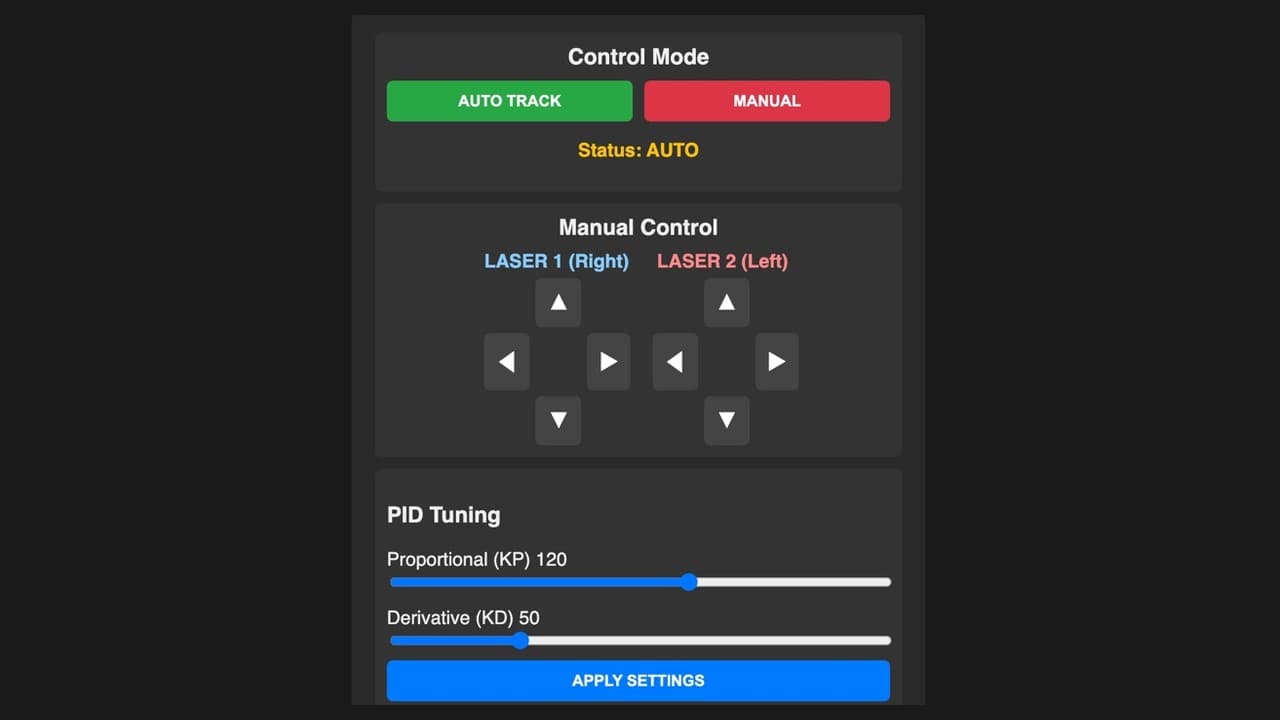 Screenshot of High-Speed Visual Deterrent